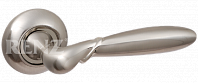 Дверная ручка RENZ мод. Калабрия (матовый никель/никель блест.) DH 26-08 SN/NP